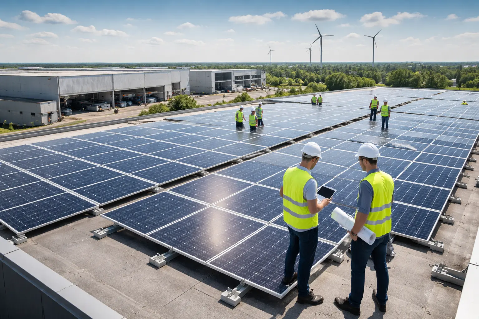 Photovoltaik für Gewerbe & Industrie – Effizienz, Einsparung & Zukunftsfähigkeit für Ihr Unternehmen